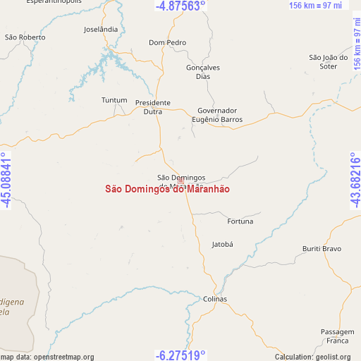 São Domingos do Maranhão on map
