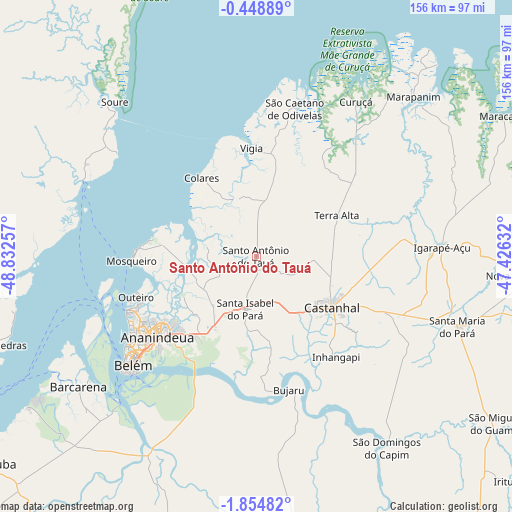Santo Antônio do Tauá on map
