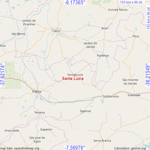 Santa Luzia on map