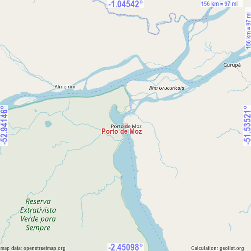 Porto de Moz on map