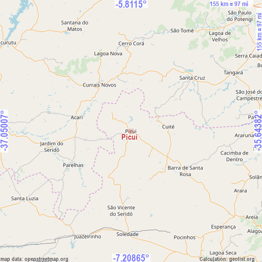 Picuí on map