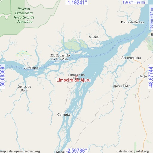 Limoeiro do Ajuru on map