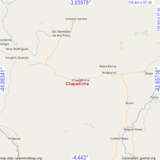 Chapadinha on map