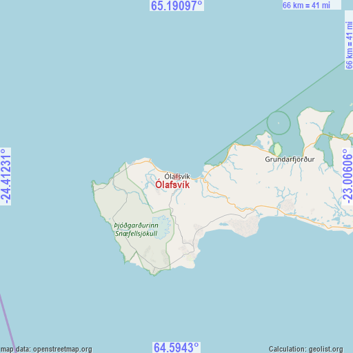 Ólafsvík on map