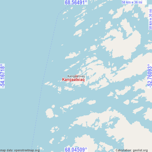 Kangaatsiaq on map