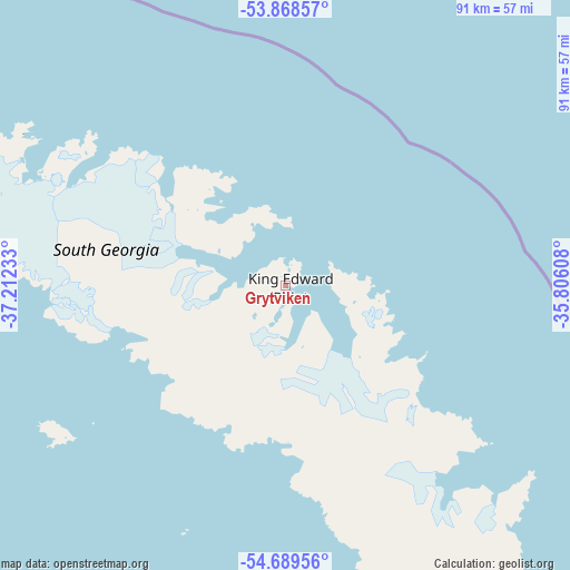 Grytviken on map