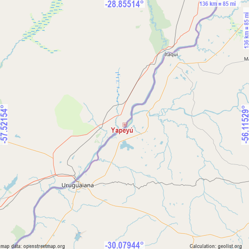 Yapeyú on map