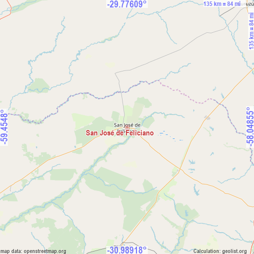 San José de Feliciano on map