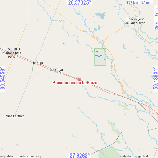 Presidencia de la Plaza on map