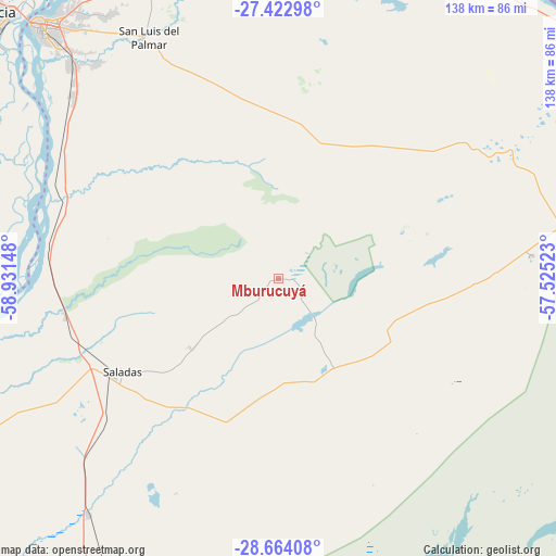 Mburucuyá on map