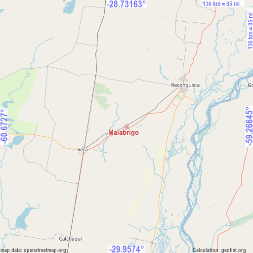Malabrigo on map