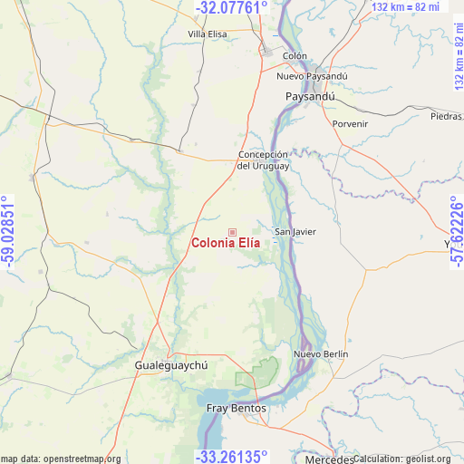 Colonia Elía on map