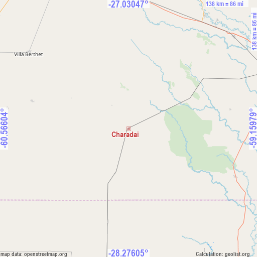 Charadai on map