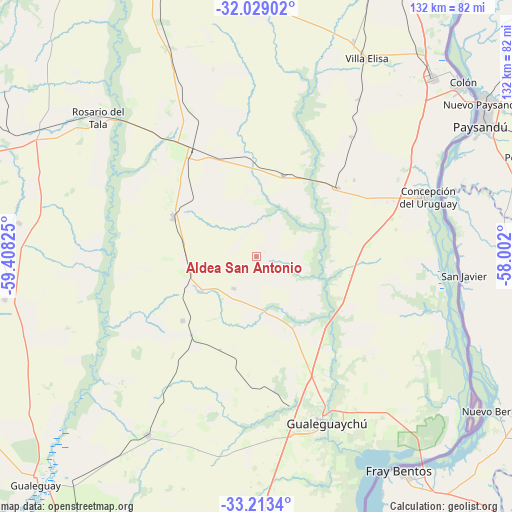 Aldea San Antonio on map