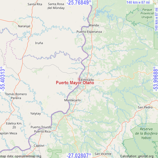 Puerto Mayor Otaño on map