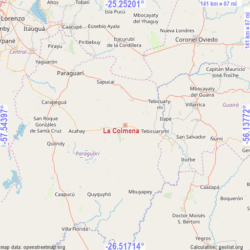 La Colmena on map