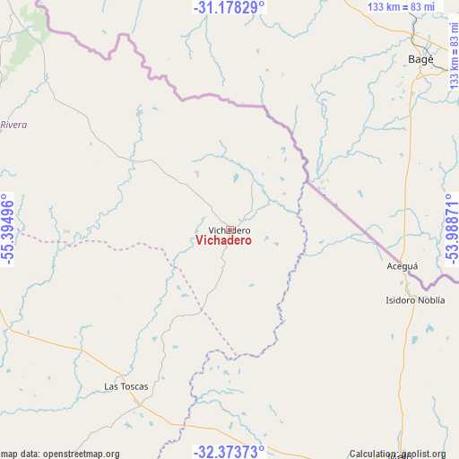 Vichadero on map