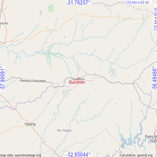 Guichón on map