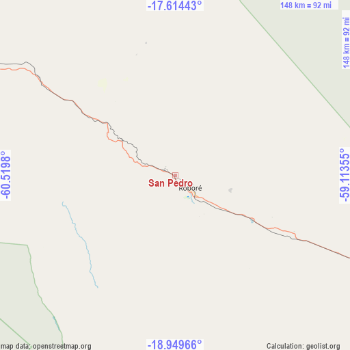 San Pedro on map