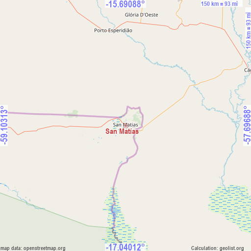 San Matías on map