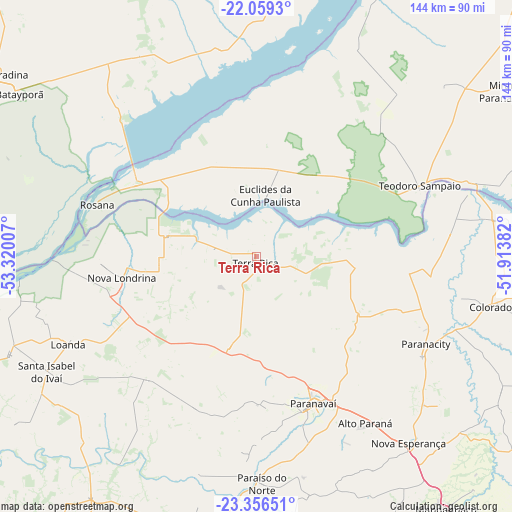Terra Rica on map