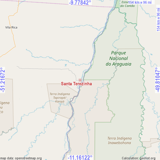 Santa Terezinha on map