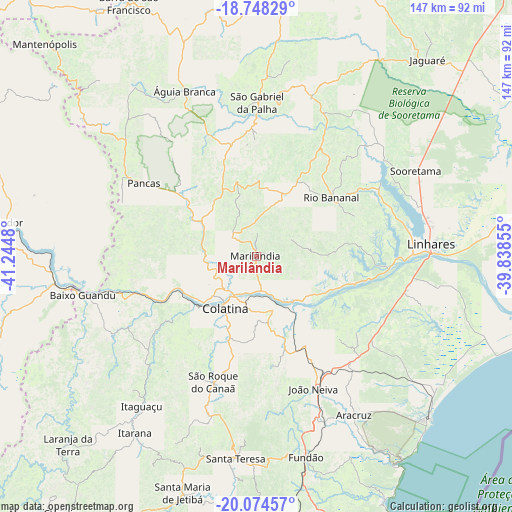 Marilândia on map