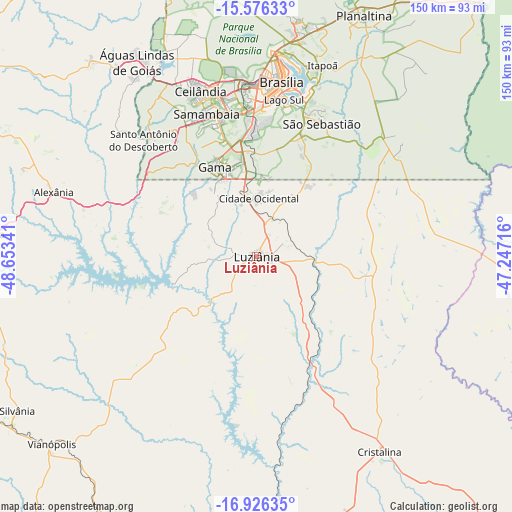 Luziânia on map