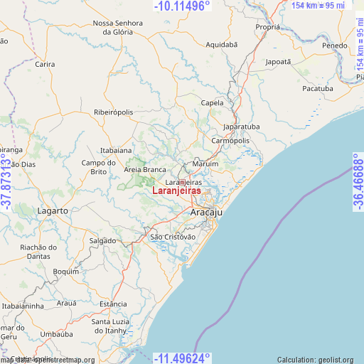 Laranjeiras on map
