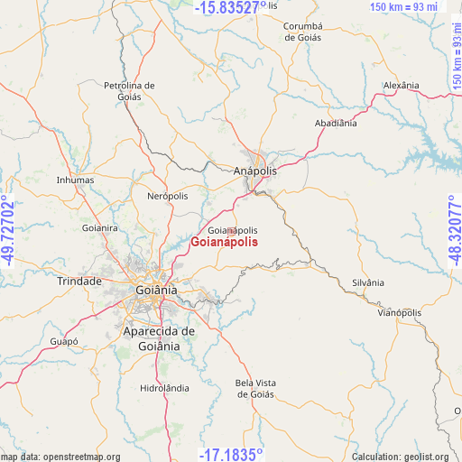 Goianápolis on map