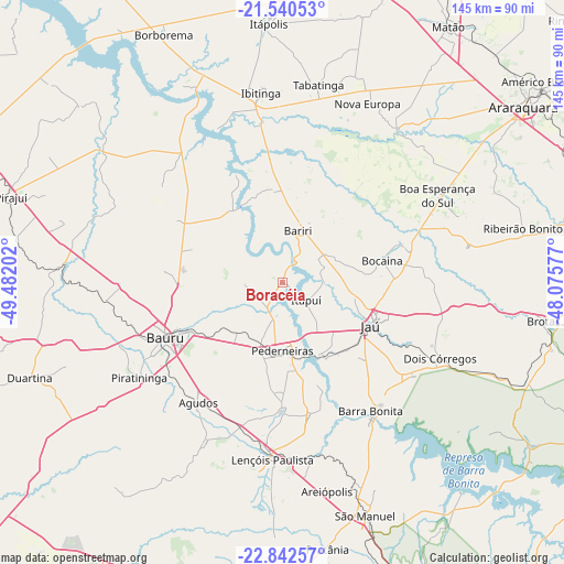 Boracéia on map