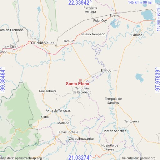 Santa Elena on map