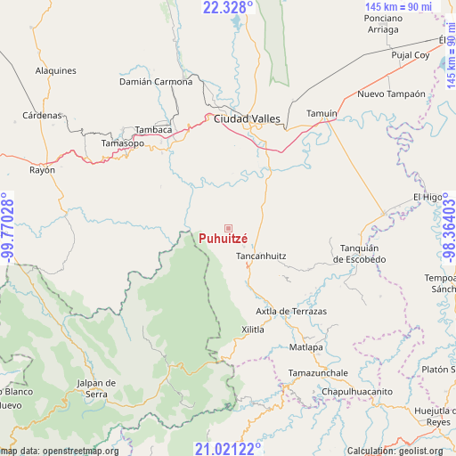 Puhuitzé on map