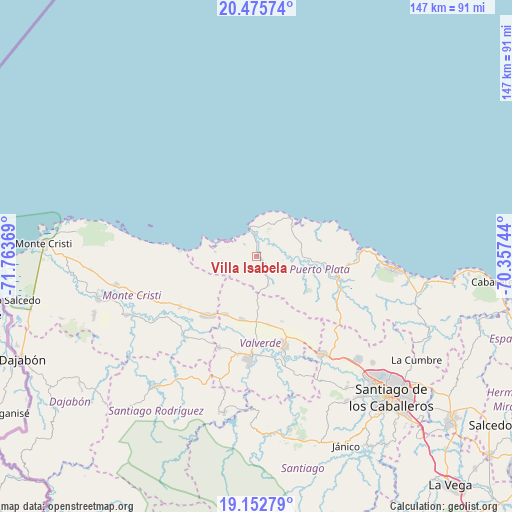 Villa Isabela on map