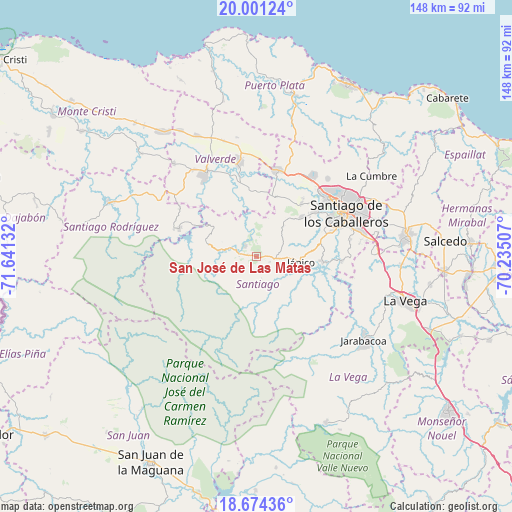 San José de Las Matas on map