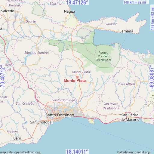 Monte Plata on map