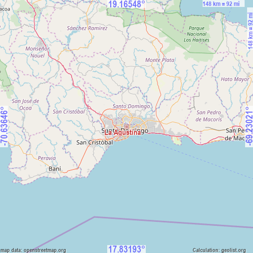 La Agustina on map