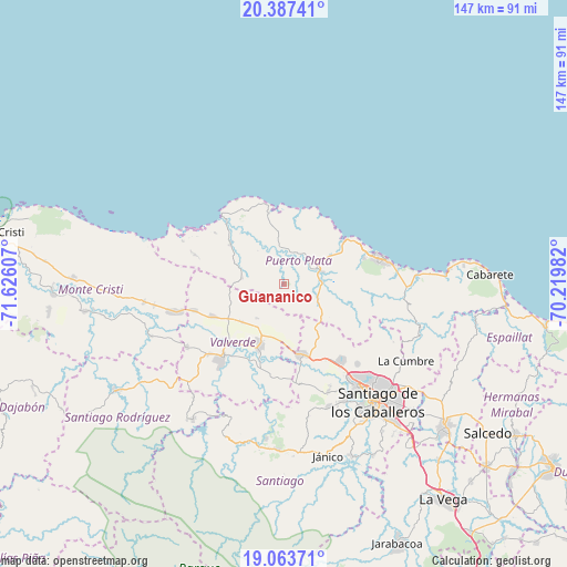 Guananico on map