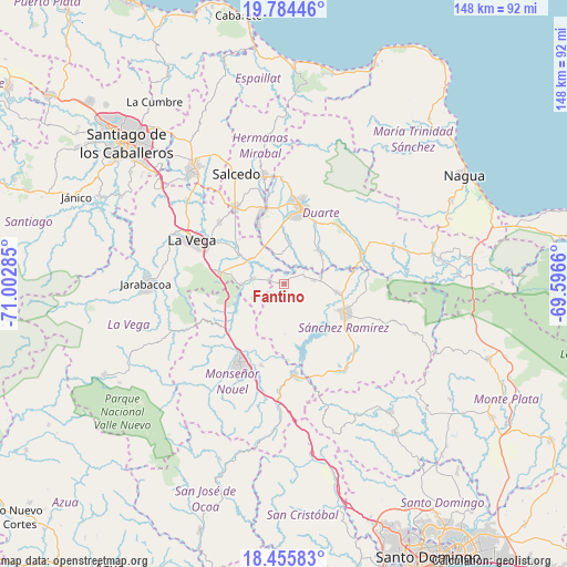 Fantino on map