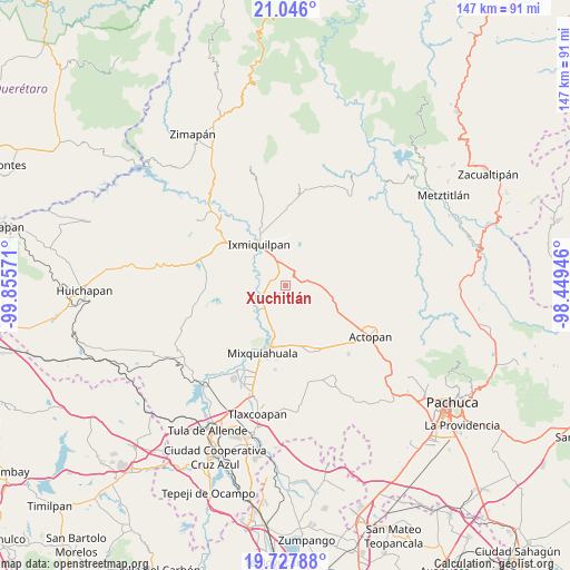 Xuchitlán on map