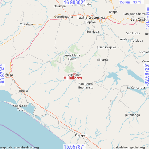 Villaflores on map