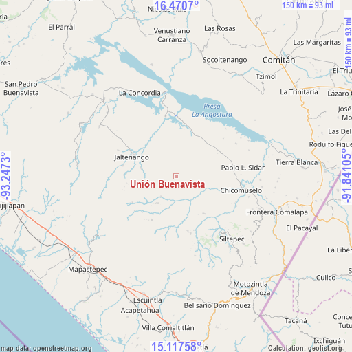 Unión Buenavista on map