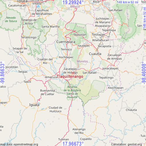 Tlaquiltenango on map