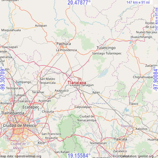 Tlanalapa on map