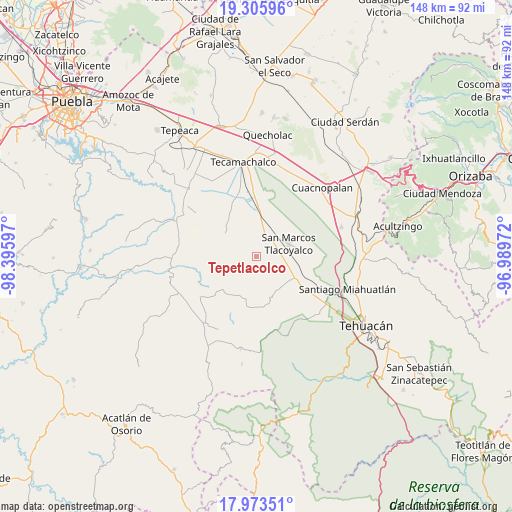 Tepetlacolco on map