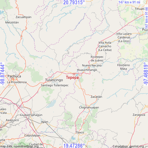 Tepepa on map