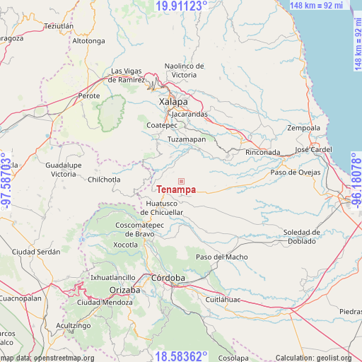 Tenampa on map