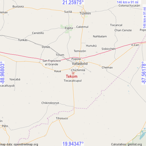 Tekom on map