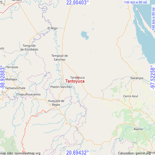 Tantoyuca on map