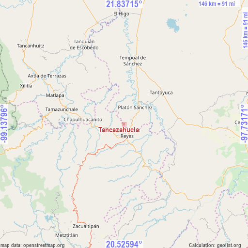 Tancazahuela on map
